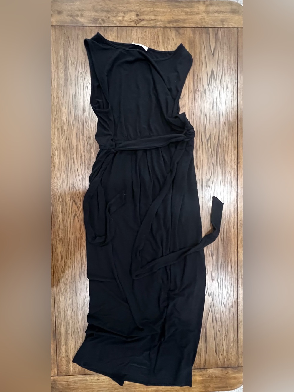Zenana Outfitters Black Wrap Maxi Dress